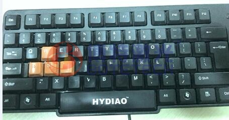 键盘掉色