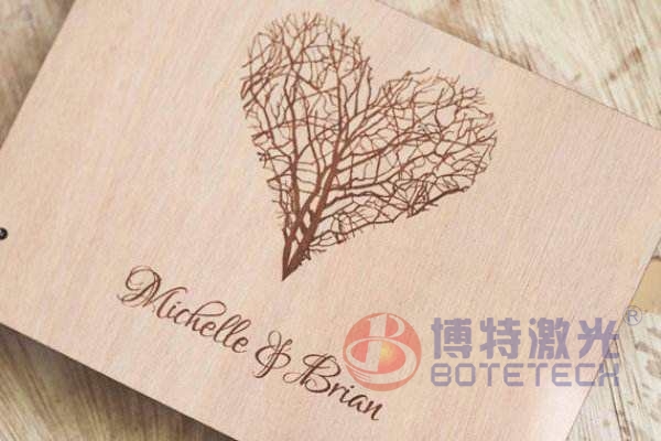 非金属木制品二维码激光打标机雕刻效果展示