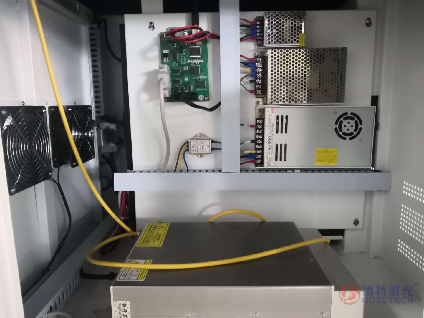 光纤激光打标机内部走线结构 光纤激光打标机内部走线结构